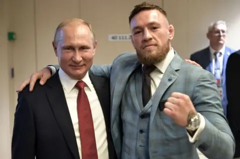 Getty Images McGregor and Putin