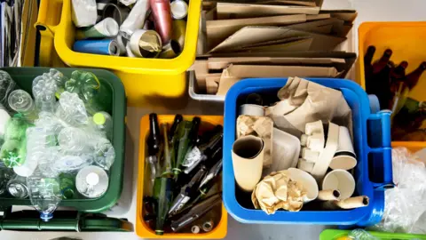 Getty Images Waste for recycling
