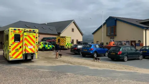 BBC Emergency services at the scene