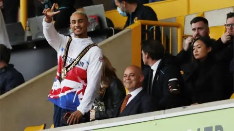 Reuters Ben at the Wolves match