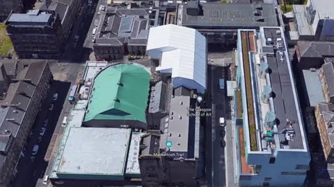 Google Earth Aerial view of art school