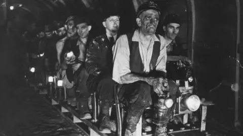 Getty Images/Bert Hardy Miners in Doncaster in 1941