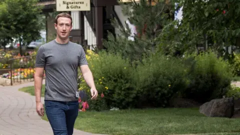 Getty Images Mark Zuckerberg resembled a "improbably young leader", the New York Times wrote