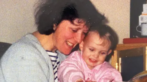 Rosie Rawson Rosie and her mum Trish pictured in 1994