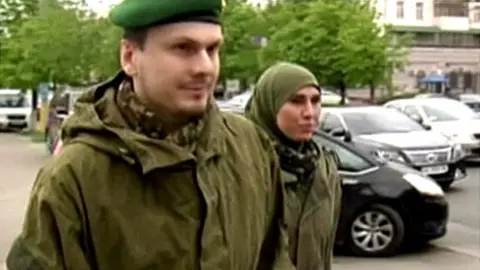 Reuters Chechen couple - archive photo