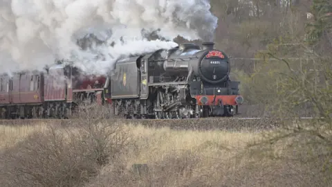 Getty Images Steam train running in Chinley in 2016