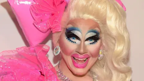 Getty Images Trixie Mattel's signature look, which she describes as Barbie doll-esque