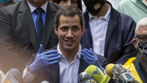 Getty Images Venezuelan opposition leader Juan Guaido