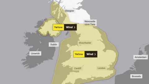 The Met Office Weather warning