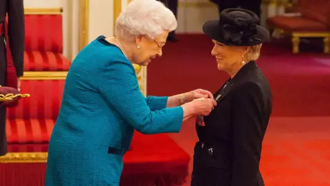 PA The Queen and Dame Julie Walters