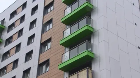 BBC Cladding on Swansea block of flats