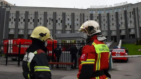 AFP Firefighters at St George Hospital, 12 May 20