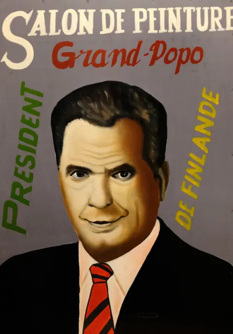 Esa Salminen Painted portrait of Finnish President Sauli Niinisto