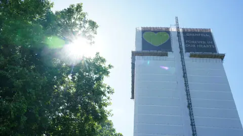 PA Media Grenfell's remains in London