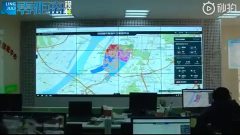 Nanjing Linjuli Big screen in a control room