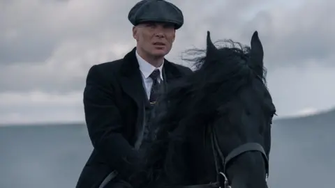 Caryn Mandabach Productions Ltd Thomas Shelby played by Cillian Murphy on a horse