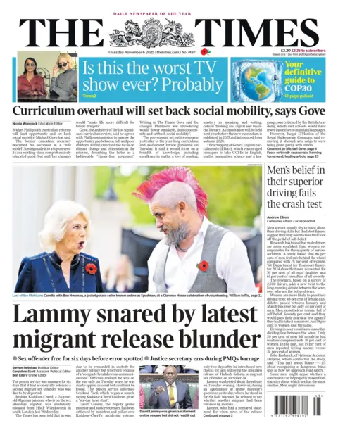 "Lammy snared by latest migrant release blunder".