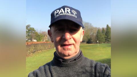 Tony Bruce on the golf course