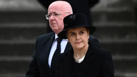 Getty Images Murrell and Sturgeon at Queen's funeral