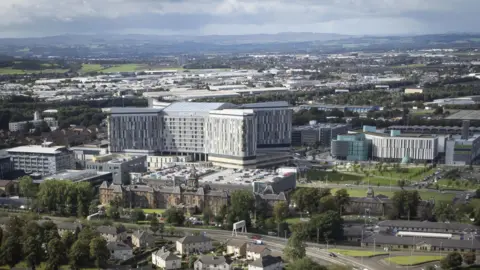 PA Media Queen Elizabeth University Hospital campus taken from the air