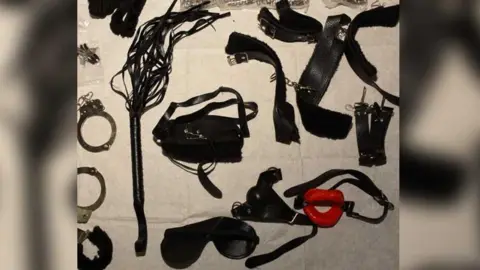 Crown Prosecution Service/PA Wire Images of restraint items allegedly gathered by Gavin Plumb