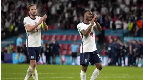 EPA Harry Kane and Raheem Sterling