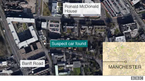 Map of Manchester car cordon