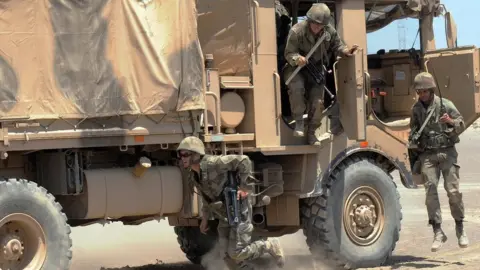 Getty Images French troops in Djibouti