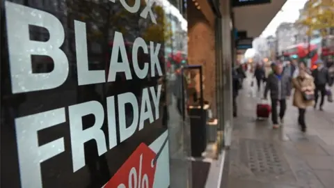 Black Friday poster in shop