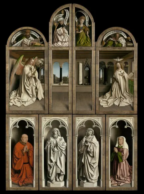 Saint Bavo's Cathedral Ghent/Lukasweb.be The Adoration of the Mystic Lamb, 1432 (better known as the Ghent Altarpiece), which was painted by Jan and Hubert van Eyck, is considered to be one of the world's most significant works of art