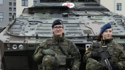Reuters German troops stationed in Lithuania