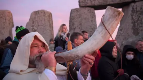 Getty Images Druid at Stonehenge