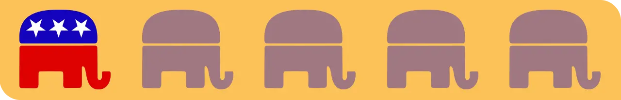 one elephant