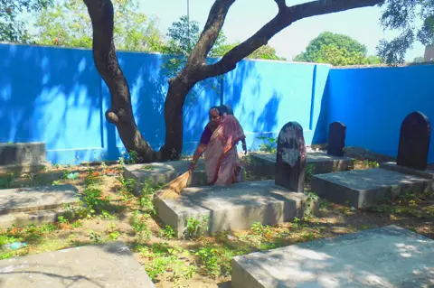 The cemetery in Chennai