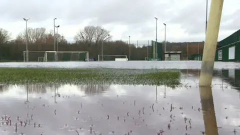 BBC Flooding at Keynsham Town FC