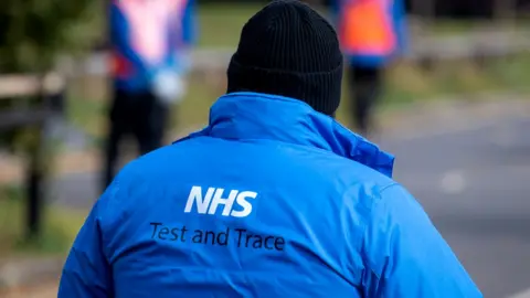 PA Media NHS Test and Trace worker