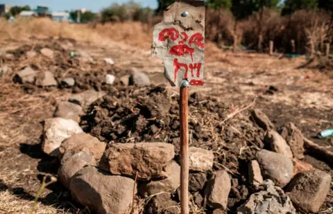 Getty Images Freshly dug grave