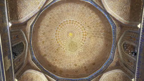 BBC The magnificent ceiling in Tamerlane's tomb, Gur Emir