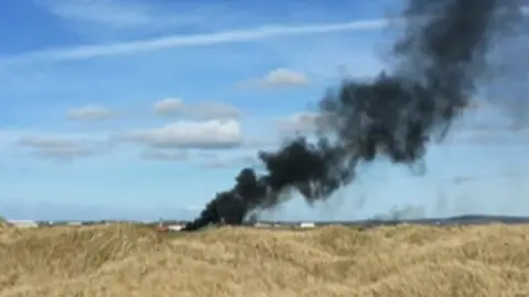 Charles Round Smoke coming from RAF Valley