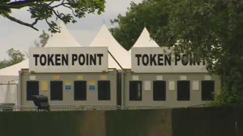 Token points at Bellahouston Park