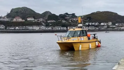 BBC Search vessel leaves Conwy marina on Saturday morning