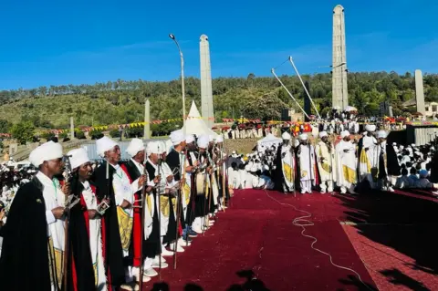 Priests praying