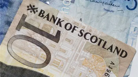 Getty Images Scottish £10 note