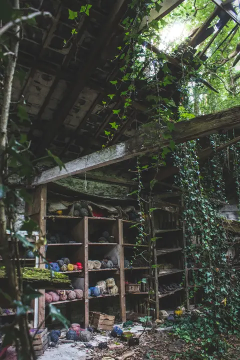 Steve Liddiard Inside a disused Welsh woollen mill