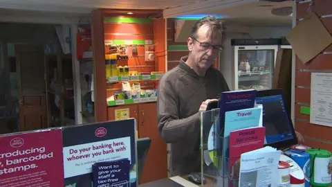 Colin Arthurs in Bridestowe's Post Office