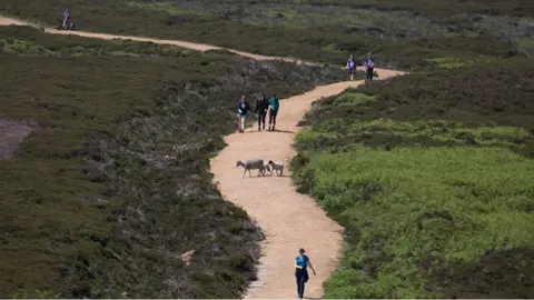 Andy Brown / University of Sheffield Walkers in Peak District