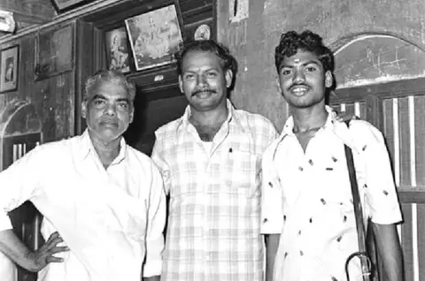 Ravindran Ravindran with his dad