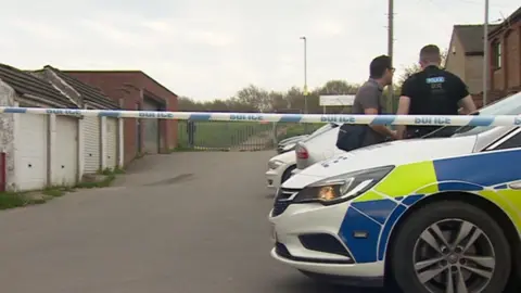 BBC Police tape at the scene