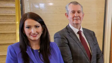 PA Media Emma Little-Pengelly and Edwin Poots