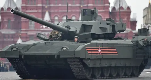 AFP Armata tank in Red Square, Moscow, 9 May 2017